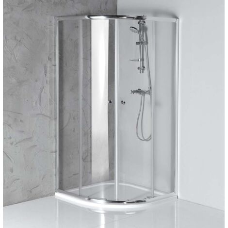 Aqualine Arleta - Cabina de ducha 80x80 cm, cromo/vidrio transparente HLS800Y
