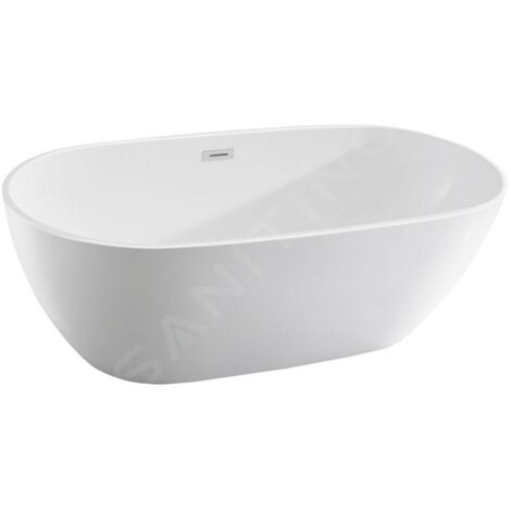 Aqualine Baignoires - Baignoire autoportante, 1800x800 mm, blanc E1880