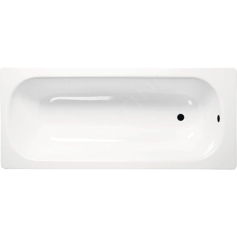 Baignoires - Baignoire rectangulaire en émail 140x70x39 cm, blanc V140x70 - Aqualine