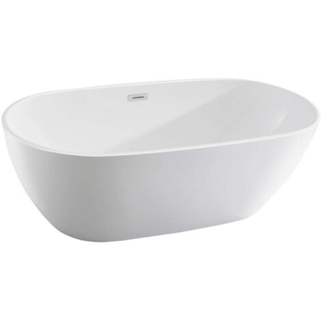 Aqualine Bañeras - Bañera independiente Duoro, 180x80 cm, blanco E1880