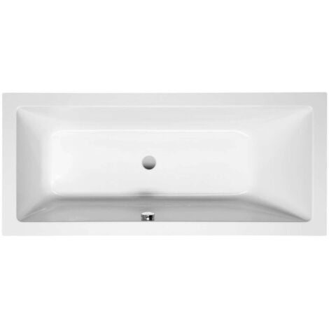 Aqualine Bañeras - Bañera rectangular NISA, 170x75x42 cm, blanca A1775