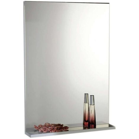 Aqualine Beta - Espejo 40x70 cm, con repisa, cristal/blanco 57395