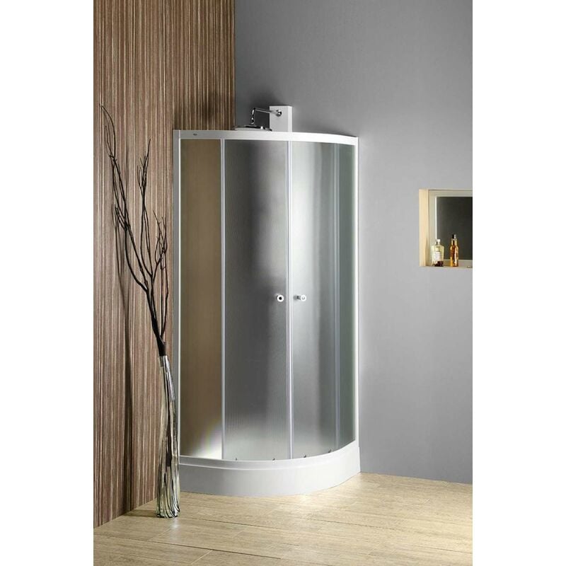 Aqualine - Cabines de douche - Cabine de douche Arlen 80x80 cm, verre brick BTR800