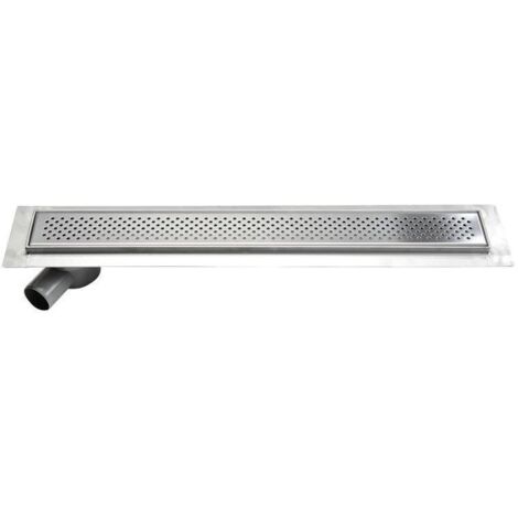 Aqualine Canniveaux - Caniveau avec grille 760x140x92 mm, acier inoxydable 2705-80