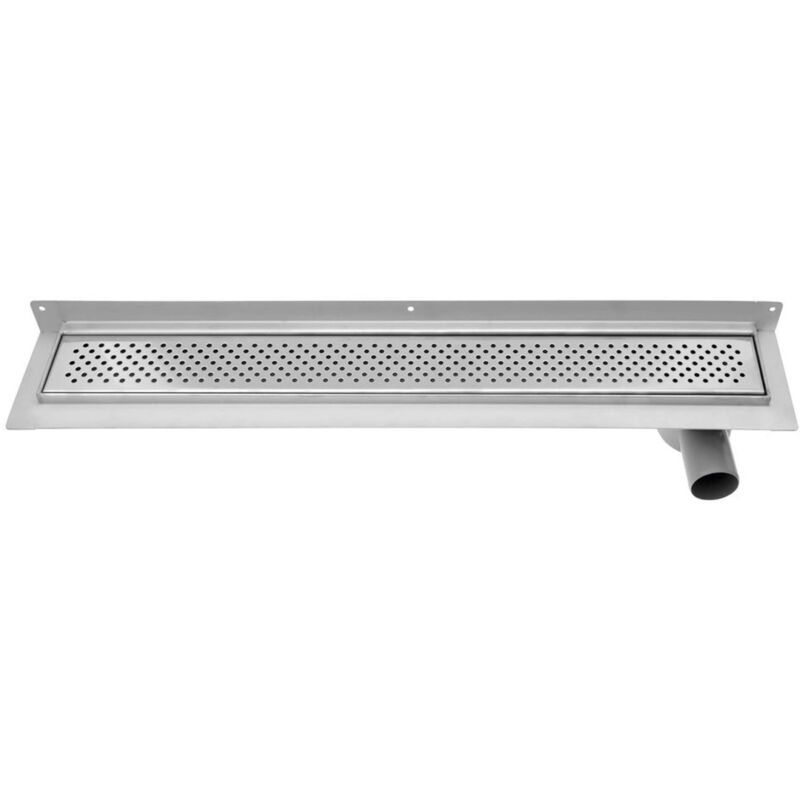 Canniveaux - Caniveau de douche Krokus avec grille, 86x12x9 cm, montage mural, inox 2715-90 - Aqualine