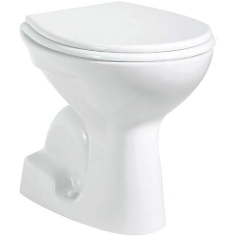 Aqualine Cerámica - Inodoro independiente, desagüe inferior, blanco TP340