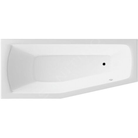 Aqualine Céramique - Baignoire Opava 1600x700x440 mm, gauche, blanc C1670
