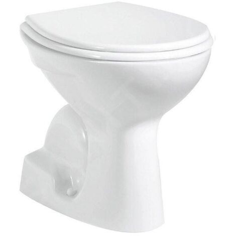 Aqualine Céramique - WC à poser, évacuation par le bas, blanc TP340