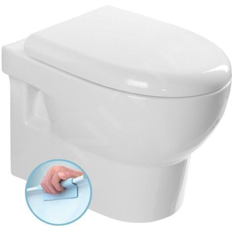 Aqualine Céramique - WC suspendu Absolu, sans rebord, blanc 10AB02002