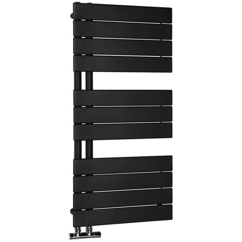 Chauffage - Sèche-serviettes Mili, 45x93 cm, 381 w, noir mat DC606T - Aqualine