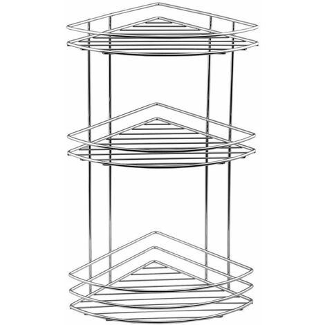Aqualine Chrom Line - Tablette murale d’angle, chrome 37015