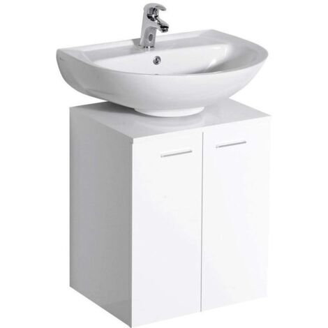 Aqualine Dino - Meuble lavabo 500x300x500 mm, blanc 57030