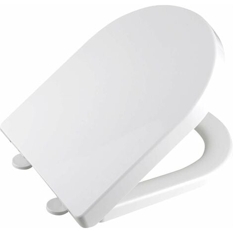 Aqualine Dona - Abattant de toilette Soft Close, blanc FD121
