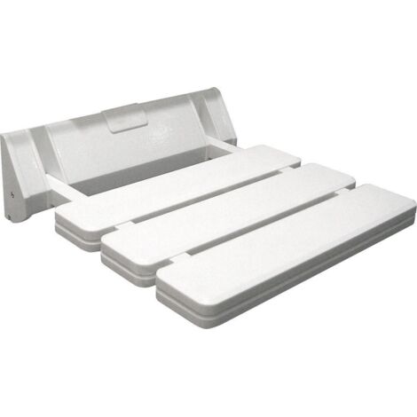 Aqualine Douches - Siège de douche pliable, blanc AE357