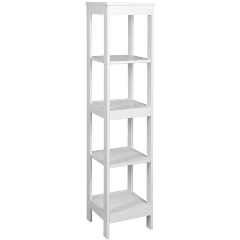 Aqualine Etide - Estantería 36x156x36 cm, blanco mate ET156