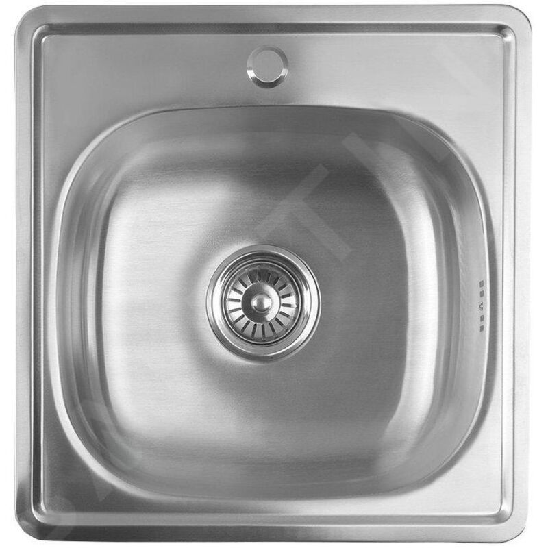 Aqualine - viers - Evier 480x480 mm, acier inoxydable AQ4848B