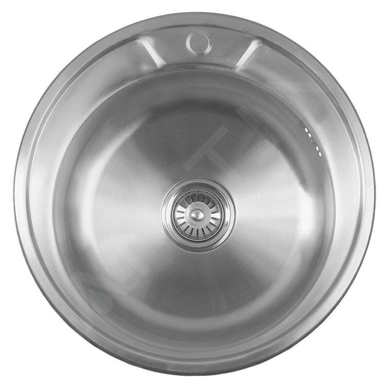 Aqualine - viers - Evier, diamètre 510 mm, acier inoxydable AQ051B