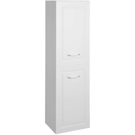 Aqualine Favolo - Armario con cesta, 40x150x31 cm, 1 puerta L/P, blanco mate FV160
