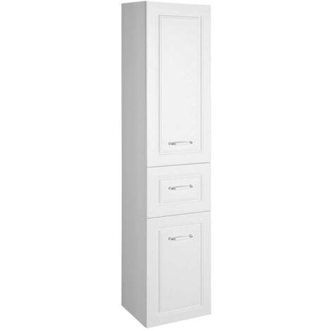 Aqualine Favolo - Armario con cesta, 40x184x31 cm, blanco mate FV180