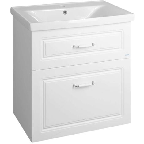 Aqualine Favolo - Mobile da lavabo, 67x73x45 cm, bianco opaco FV270