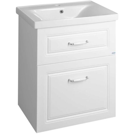 Aqualine Favolo - Waschtischunterschrank, 57x73x45 cm, weiß matt FV260