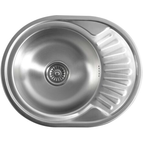 Aqualine Fregaderos - Fregadero 57x45 cm, acero inoxidable AQ5745B