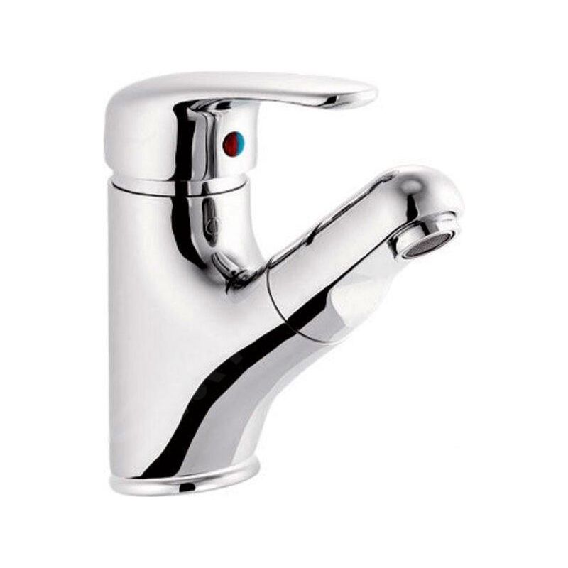 Aqualine - Kasiopea - Mitigeur de lavabo avec douchette extractible, chromé 1107-05