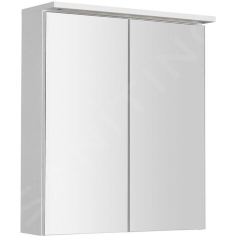 Aqualine KAWA - Armoire de toilette avec éclairage LED, 60x70x22 cm, blanc WGL60S