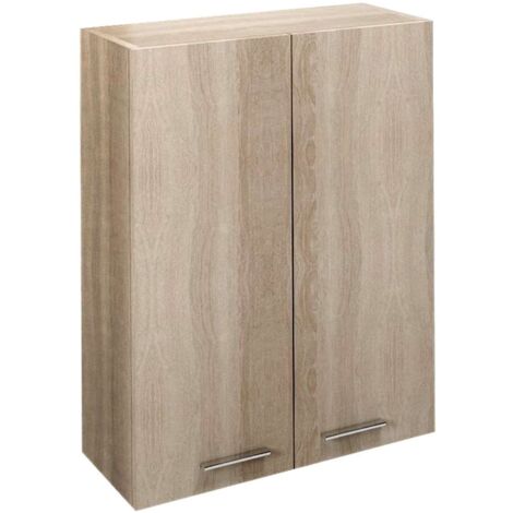 Aqualine Keramia Fresh - Armadio superiore ZOJA, 50x76x23 cm, rovere platino 51304