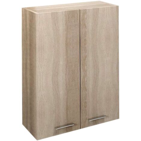 Aqualine Keramia Fresh - Armario superior ZOJA, 50x76x23 cm, roble platino 51304