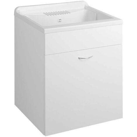 Aqualine Keramia Fresh - Meuble lavabo, 60x70x49 cm, blanc 57035