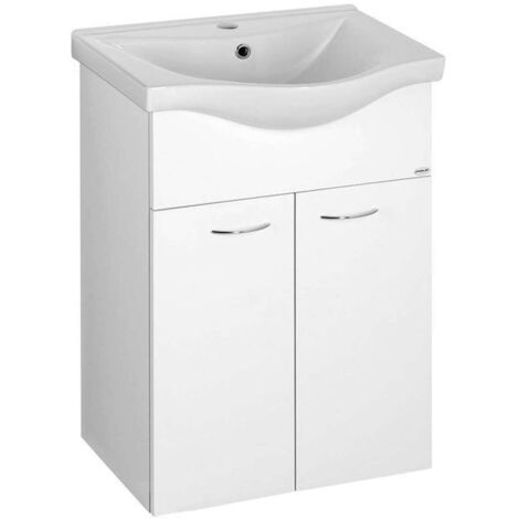 Aqualine Keramia Fresh - Mueble de lavabo 51x74x34 cm, blanco 50057