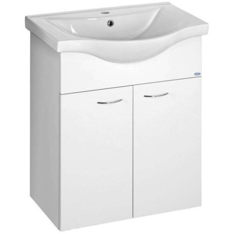 Aqualine Keramia Fresh - Mueble de lavabo 61x74x34 cm, blanco 50063A