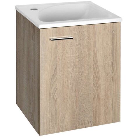 Aqualine Keramia Fresh - Waschtischunterschrank 40x50x32 cm, Eiche platin 51048DP