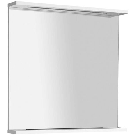 Aqualine Korin - Espejo con iluminación LED, 70x70 cm, blanco KO380S