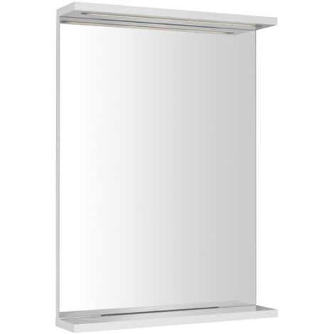 Aqualine Korin - Specchio con illuminazione LED, 50x70 cm, bianco KO395S