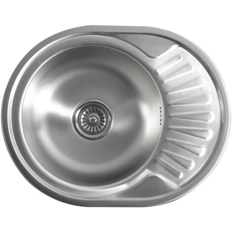 Aqualine Lavelli - Lavello 57x45 cm, acciaio inox AQ5745B