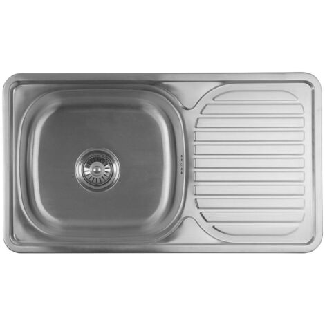 Aqualine Lavelli - Lavello 76x42 cm, acciaio inox AQ7642B