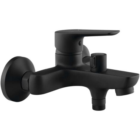 Aqualine Lotta - Grifo de bañera, negro mate LT610B