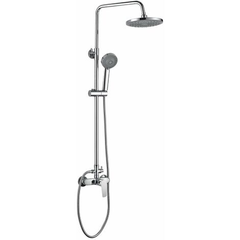 Aqualine Lotta - Set doccia con miscelatore, 4 getti, cromo LT690