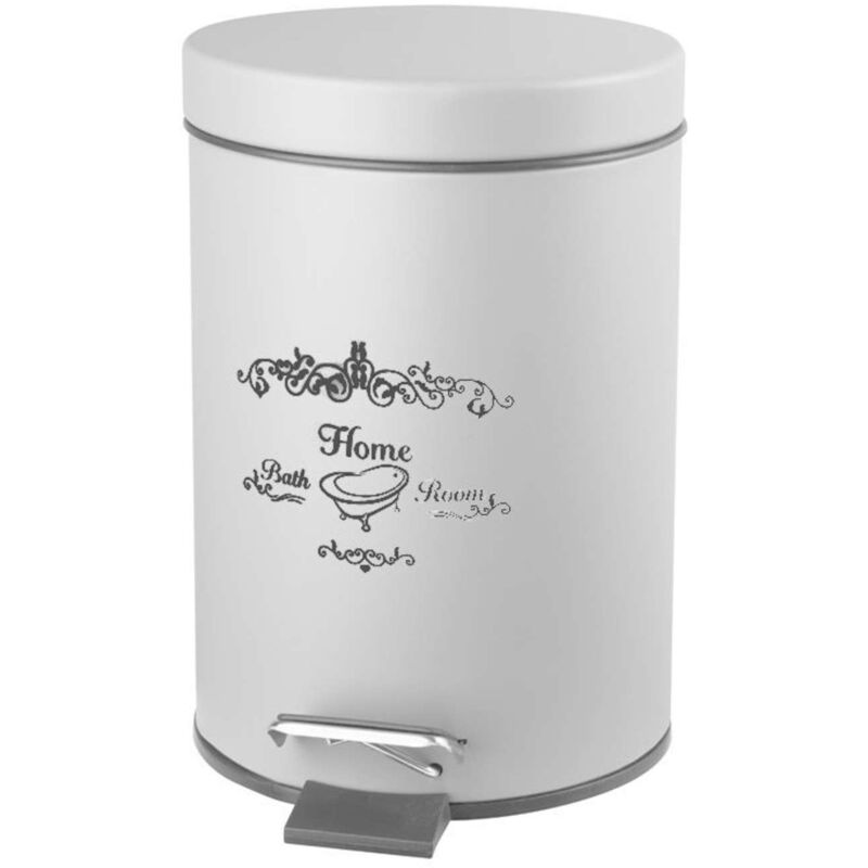 Nicea - Poubelle 3 l, blanc 7500 - Aqualine