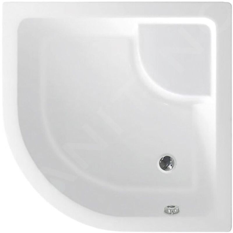 Receveurs - Receveur de douche 800x800x280 mm, avec pieds, R550, blanc C83 - Aqualine
