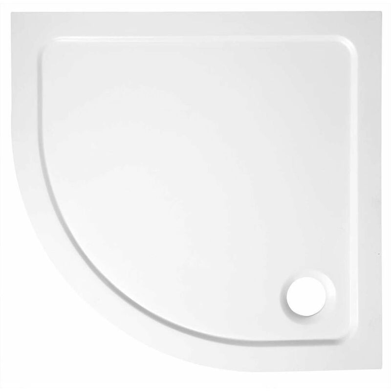 Aqualine Receveurs - Receveur de douche en quart de cercle TECMI, 90x90x3 cm, blanc PQ559