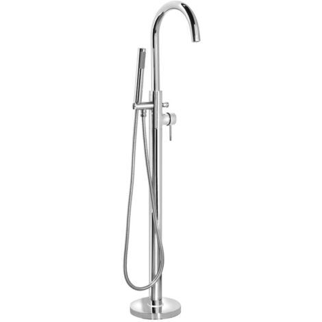 Aqualine Rubinetti - Miscelatore a pavimento per vasca da bagno, cromo BV357