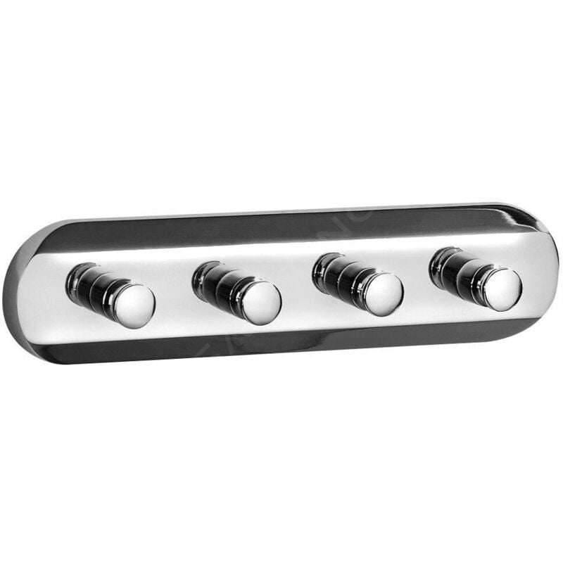 Samba - Crochet porte-serviette, chrome SB124 - Aqualine