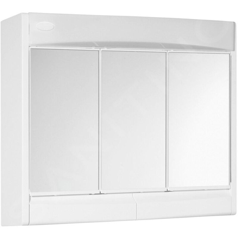 Aqualine Saphir - Galerie 600x510x180 mm, avec éclairage, blanc 591322