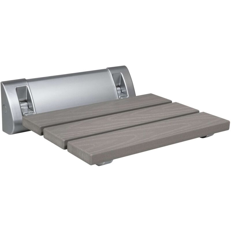 Siège de douche, pliable, gris AE236GR - Aqualine