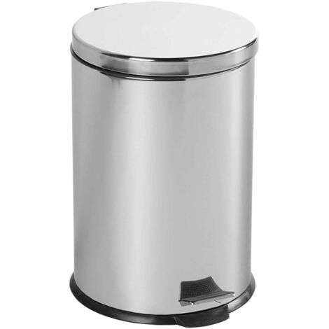 Aqualine Simple Line - Pattumiera 20 l, acciaio inox lucido 27120
