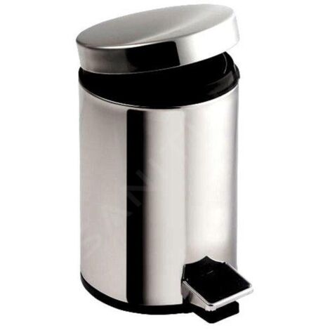 Aqualine Simple Line - Poubelle 20 L, inox poli 27120