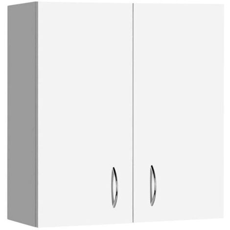 Aqualine Simplex Eco - Armadio superiore 60x60x24 cm, 2 ante, bianco SIME535